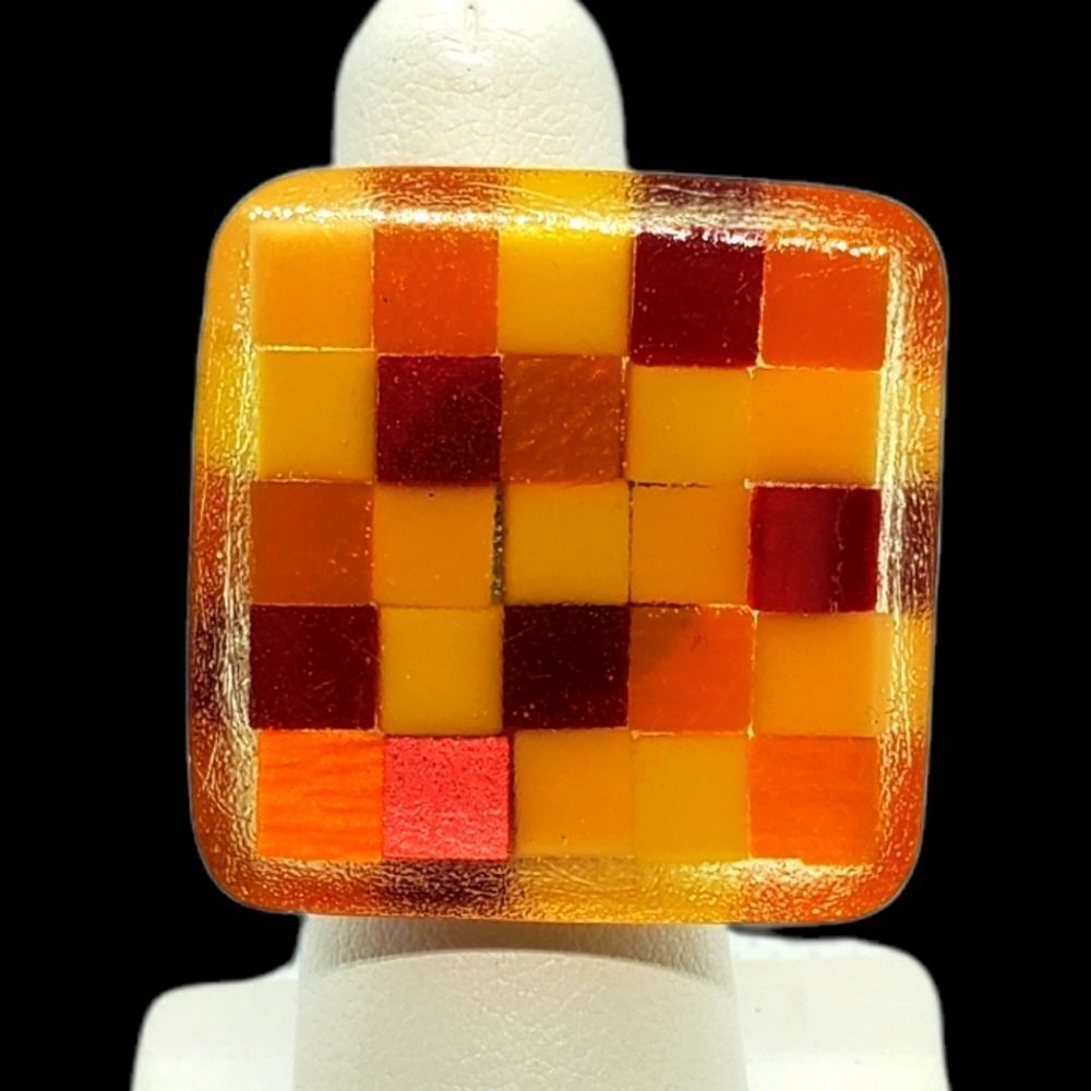 Adjustable Orange, Red, & Yellow Ring